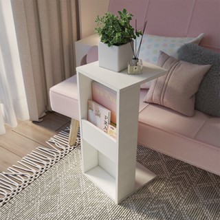 SB Design Square โต๊ะข้างไม้ล้วน รุ่น Limited สีขาว (30x30x65 ซม.) แบรนด์ LOOMS