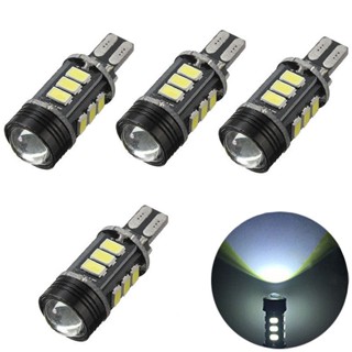หลอดไฟถอยหลัง LED T15 W16W 921 Canbus ไม่มีข้อผิดพลาด สีขาว 4 ชิ้น ☆สไตล์ตะวันตก