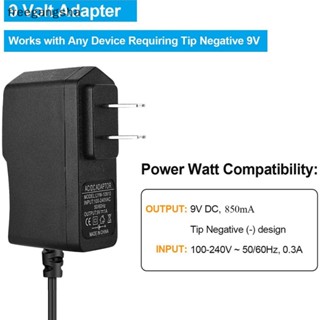 [FREG] 9V 850mA Power Guitar Multi-Effect Pedal power supply adapter Wall Charger Charger Black For hotone Ditto Looper guitar pedal FDH