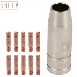 【ONCEMOREAGAIN】Welding Nozzle+Contact Tips For 14AK &amp;15AK Torches For MIG Welders New Practical