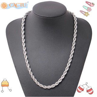 CACTU เครื่องประดับ สร้อยคอ จี้ดอกไม้ แบบเกลียว DIY