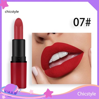 Chicstyle ลิปสติก ลิปครีม เนื้อแมตต์ ติดทนนาน กันน้ํา ไม่เหนียวเหนอะหนะ 12 สี