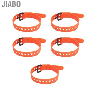 Jiabo Cord Strap Fastener  Orange Firm Fixing Reusable Wire Tie Rubber Iron Buckle for USB Cables