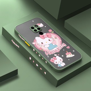 สําหรับ Huawei Mate 20 Mate 20 Pro เคสการ์ตูนน่ารัก Hello Kitty แฟชั่น บาง ฝ้า เคสโทรศัพท์ กันกระแทก ขอบซิลิโคนนุ่ม เคสป้องกัน