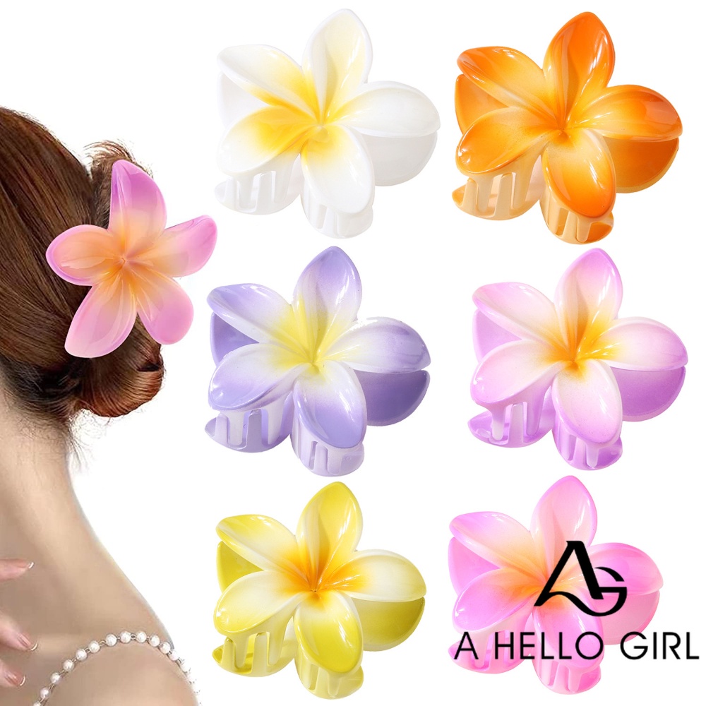 A HELLO GIRL กิ๊บติดผม รูปดอกไม้ ฉลามน่ารัก เครื่องประดับ แบบสร้างสรรค์ สไตล์เกาหลี สําหรับผู้หญิง