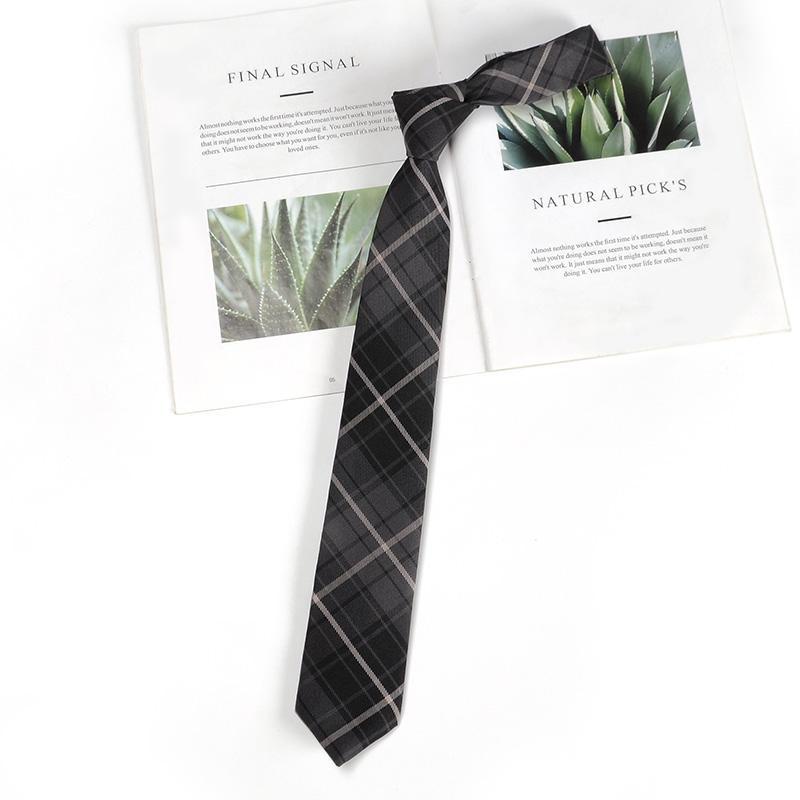 ชุดยูนิฟอร์มนักเรียน ลายสก๊อต สไตล์เกาหลี ญี่ปุ่น เรโทร สําหรับผู้หญิง และผู้ชาย - รูปที่ 4