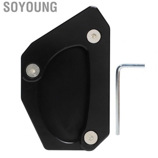 Soyoung Kickstand   Side Stand Extension Pad Aluminium Alloy  Deformation Strong Secure Professional for Motorbike