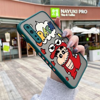 เคสซิลิโคนใส ขอบสี่เหลี่ยม กันกระแทก ลายการ์ตูนชินจัง สําหรับ Oneplus Nord Nord N10 Nord N100 Nord CE Nord 2