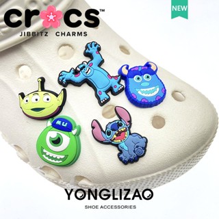 Jibbitz crocs charms หัวเข็มขัดรองเท้า อุปกรณ์เสริมรองเท้า Stitch Series DIY สนุกการ์ตูนตกแต่งหัวเข็มขัด