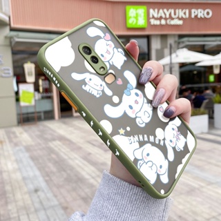 สําหรับ Oneplus 6 6T 7 Pro 7T Pro 5 5T เคสลายการ์ตูนสุนัข Laurel ขอบสี่เหลี่ยม ดีไซน์ใหม่ กันกระแทก ฝ้า ใส เคสโทรศัพท์แข็ง