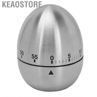 Keaostore Eggs Mechanical Timer Stainless Steel Simple Proofreading Adorable Stable Standing Prevent Slip for Salon