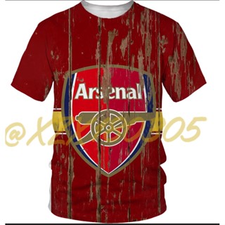 (ทั้งหมดในสต็อก Xzx180305) เสื้อแขนสั้น พิมพ์ลาย Arsenal Premier League 3D แห้งเร็ว คุณภาพสูง 17