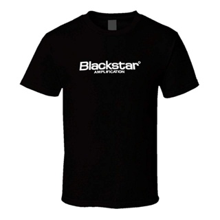 ขายดี เสื้อยืดคอกลม ผ้าฝ้าย พิมพ์ลาย Blackstar amp Guitar สําหรับผู้ชาย 814188