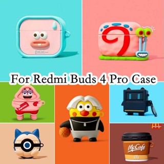 【พร้อมส่ง】เคสหูฟัง แบบนิ่ม ลายการ์ตูน สําหรับ Redmi Buds 4 Pro 4 Pro