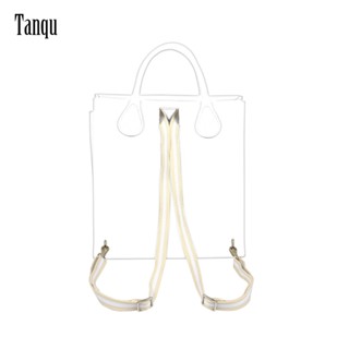 Tanqu ใหม่ Obag กระเป๋าเป้สะพายหลัง ผ้าฝ้าย โพลีเอสเตอร์ คุณภาพสูง พร้อมหัวเข็มขัด สําหรับ O bag Square