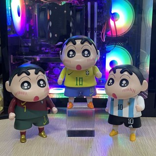 Tiktoktok Nohara Shinnosuke Crayon Koshin C Ronaldo Messi No. 10 jersey โมเดลฟิกเกอร์ สําหรับตกแต่งรถยนต์ ตั้งโต๊ะ ของขวัญ