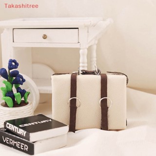 (Takashitree) กระเป๋าเดินทางจิ๋ว 1:12 อุปกรณ์เสริม สําหรับตกแต่งบ้านตุ๊กตา