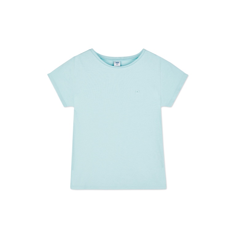 AIIZ (เอ ทู แซด) - เสื้อยืดคอกลมเด็กผู้หญิง ทรงหลวมสีพื้นnGirl's Relaxed T-Shirts