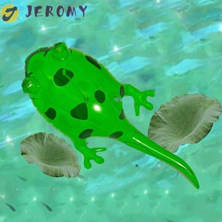 Jeromy ของเล่นโมเดลกบกระพริบ PVC เรืองแสง รูปการ์ตูนสัตว์น่ารัก สําหรับเด็กวัยหัดเดิน