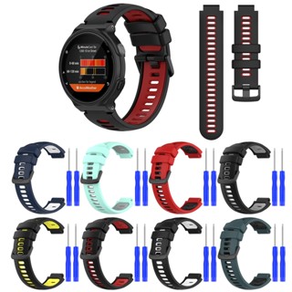 สายนาฬิกาข้อมือซิลิโคน สําหรับ Garmin Forerunner 220 230 235 620 630 735XT Smart Watch Band