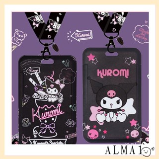 กระเป๋าใส่บัตรเครดิต ลายการ์ตูน ALMA Kawaii สําหรับผู้หญิง