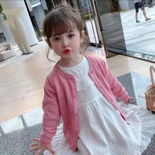 PRETTY BABY เสื้อคลุมไหมพรม เเขนยาวเด็ก เสื้อคาร์ดิเเกน เสื้อกันหนาว สำหรับเด็กหญิง/ชาย(843)