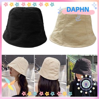 DAPHS หมวกบักเก็ต ผ้าฝ้าย กันแดด สําหรับผู้หญิง และผู้ชาย