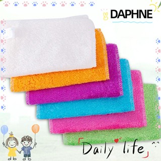 DAPHNE ผ้าขนหนูไฟเบอร์ไม้ไผ่ สําหรับทําความสะอาดห้องครัว 1/5 ชิ้น