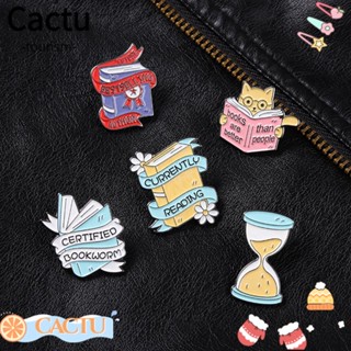 Cactu เข็มกลัด Bookish ของขวัญ ปกเสื้อ