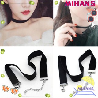 Mih ริบบิ้นกํามะหยี่ ปรับได้ สีดํา สไตล์เรโทร