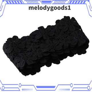 MELODYGOODS1 ริบบิ้น ปักลายดอกไม้ ลูกไม้ DIY สําหรับเจ้าสาว