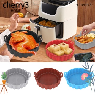 Cherry3 ถาดซิลิโคน ทรงกลม สําหรับหม้อทอดไร้น้ํามัน พิซซ่า