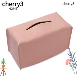 Cherry3 กล่องทิชชู่หนัง ขนาดใหญ่ จุของได้เยอะ สําหรับตกแต่งบ้าน ห้องครัว 2 ชิ้น