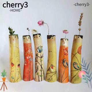 CHERRY3 แจกันเรซิ่น รูปครอบครัว สไตล์โบฮีเมียน สําหรับห้องนั่งเล่น