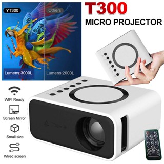 Mini Projector LED Portable Video Proyector 1080P Compatible with wireless Screen Mirroring Home Media Player for Children