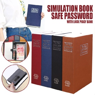 New 1pc Simulation Book Safe Password with Lock Money Box Piggy Bank