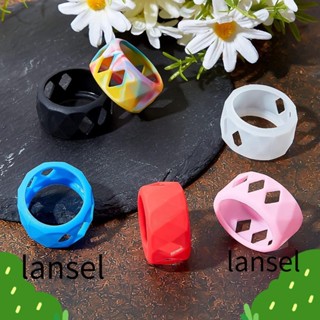 Lansel แหวนยางซิลิโคนนิ่ม กันลื่น ขนาด 25x17 มม. หลากสี