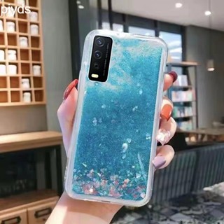 เคสโทรศัพท์ สําหรับ VIVO Y20S Y20i Y20sG Y20 Y17 Y15 V25 V25E Y35 Y36 Y12S Y12T Y12A Y12D Y11 Y12 Y15S Y15A Y01 Y01A 4G 5G มือถือแบบนิ่ม มีทรายไหล กันกระแทก