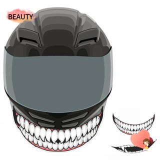 Beauty สติ๊กเกอร์ตกแต่งหมวกกันน็อคพิมพ์ลาย 3D กันน้ํา Diy สําหรับตกแต่งรถมอเตอร์ไซค์