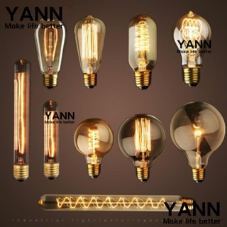 Yann1 ขั้วต่อหลอดไฟ E27 สไตล์วินเทจย้อนยุค สีขาวอบอุ่น