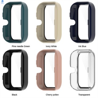 เหมาะสำหรับเคสป้องกัน Huami Amazfit Bip3 พีซีฟิล์มนิรภัยแบบรวมเคสป้องกันการตก【 bluey 】