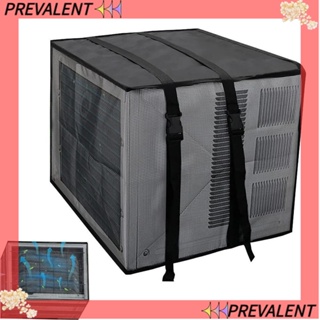 Preva ผ้าตาข่ายคลุมเครื่องปรับอากาศ ผ้าออกซฟอร์ด พร้อมตาข่ายด้านข้าง กันฝน AC อุปกรณ์เสริม สําหรับเครื่องปรับอากาศ กลางแจ้ง