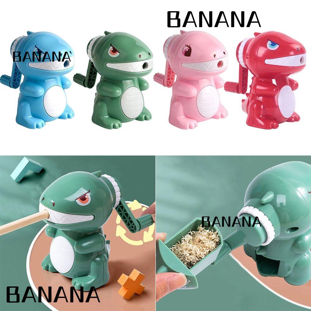 Banana1 กบเหลาดินสอ รูปการ์ตูนไดโนเสาร์ สร้างสรรค์ เครื่องเขียน ของขวัญ เครื่องมือกลไกมือหมุน