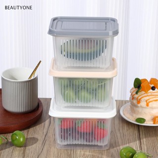 TOPBEAUTY ตะกร้าใส่อาหาร ทรงสี่เหลี่ยมผืนผ้า ระบายน้ําได้