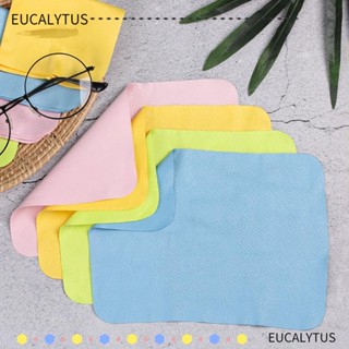 EUTUS ผ้าเช็ดแว่นตา เลนส์กล้อง โทรศัพท์ หน้าจอโทรศัพท์ สุ่มสี 4 ชิ้น