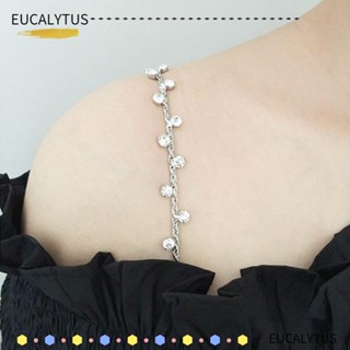 EUTUS สายคล้องไหล่ กันลื่น ประดับเพทาย สําหรับชุดชั้นใน