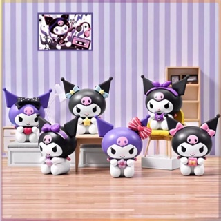 โมเดลตุ๊กตา Sanrio Heart Gift Series Kuromi Mystery Box แฮนด์เมด ของเล่นสําหรับเด็ก