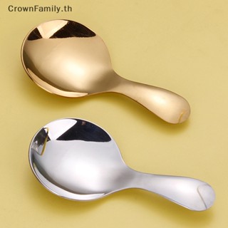 [CrownFamily] ช้อนกาแฟ ชา ไอศกรีม สเตนเลส ด้ามจับสั้น น่ารัก สําหรับเด็ก [TH]