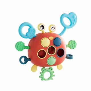 Baby toys baby finger Lala le soft glue toys education toy crab Lala le Childrens training toys