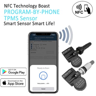 Nfc Tpms เซนเซอร์วัดความดันลมยางรถยนต์ 2 In 1 แบบเปลี่ยน